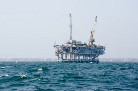 Offshore oil platform Stock-Fotos