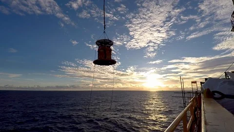 Offshore personal transfer basket. Stock Footage 108396381
