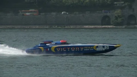 Offshore race 04 Video stock 19704164