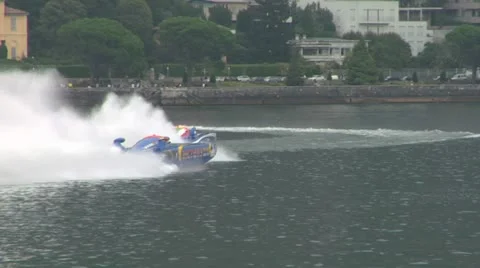 Offshore race slow motion 02 Stock Footage 19743580