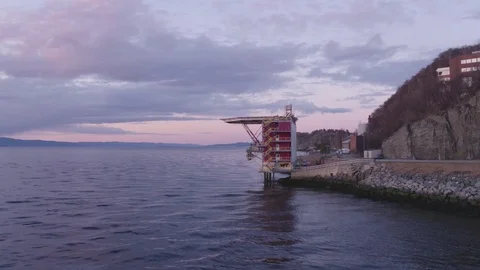Offshore training facility Stock Footage 75003146