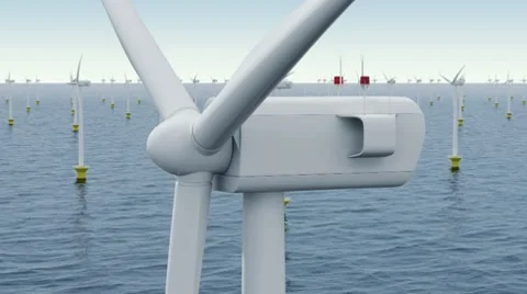 Offshore wind farm Vidéo 8888790