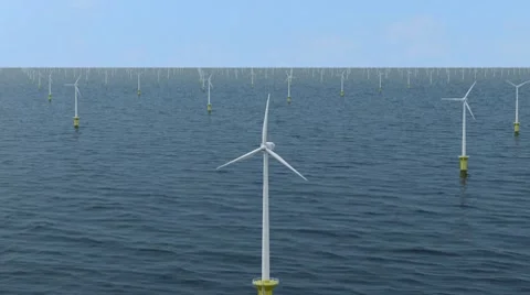 Offshore wind farm Vidéo 8992608