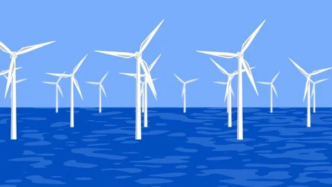 Offshore wind farm 库存影片 123437307