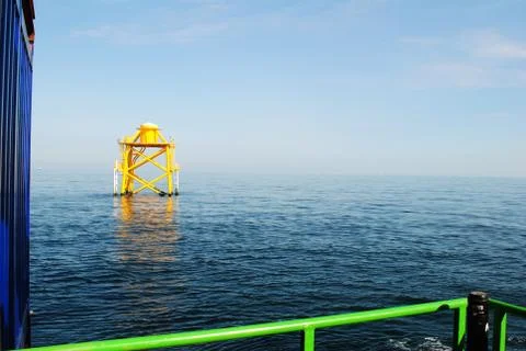 Offshore wind farm Industry Stock Photos