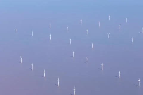 Offshore Wind Farm 库存照片