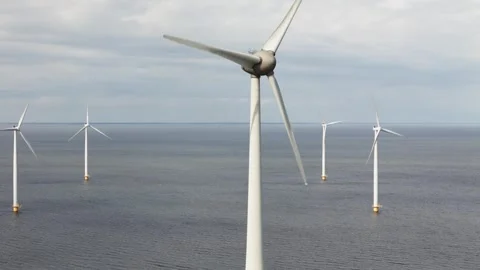 Offshore wind Stock Footage 308932996