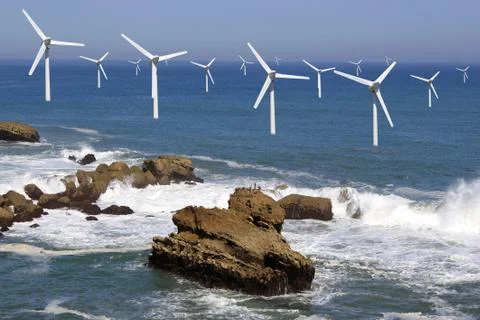 Offshore wind Stock Photos