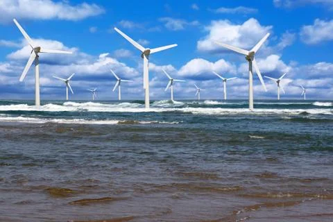 Offshore wind Stock Photos
