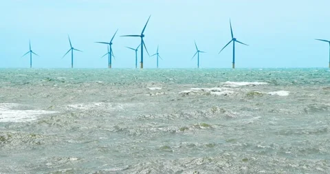Offshore wind power Stock Footage 135759051