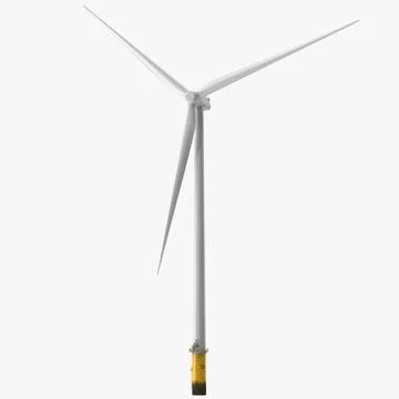 Offshore Wind Power Turbine Generic 3D Model