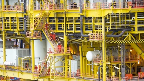 Offshore Work Place. Stock Footage 114952505