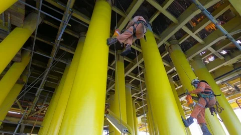 Offshore workers. Stock-Footage 99143032