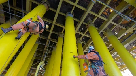 Offshore workers. Stock-Footage 99143386