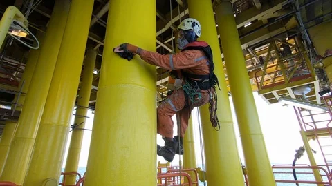Offshore workers. Stock-Footage 99143625