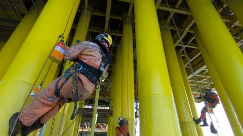 Offshore workers. Stock Footage 99144213