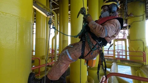 Offshore workers. Stock Footage 99144560