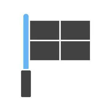 Offside Flag icon vector image. Illustrazione stock