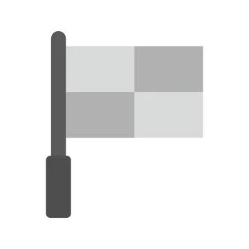 Offside Flag icon vector image. Illustrazione stock