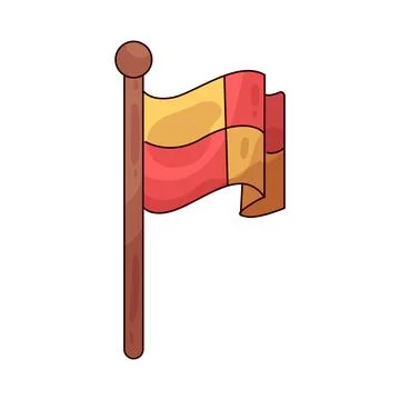 Offside Flag illustration Stock Illustration