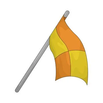 Offside Flag illustration Illustrazione stock