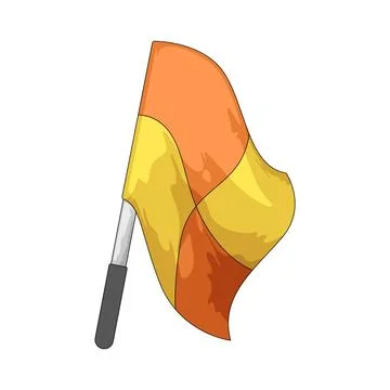 Offside Flag illustration Stock Illustration