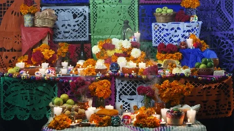 Ofrenda Mexicana Stock Footage 118169516