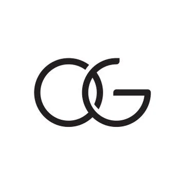 Og initial letter vector logo icon Stock-Illustration