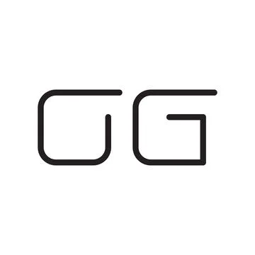 Og initial letter vector logo icon Stock Illustration