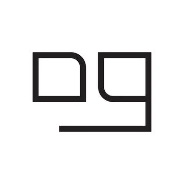 Og initial letter vector logo Stock Illustration
