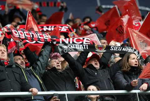 OGC Nice vs Paris Saint Germain, France - 18 Mar 2018 Stock Photos