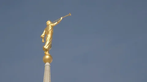 Ogden LDS Moroni Stock Footage 120695879
