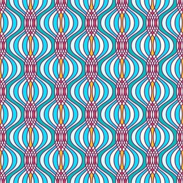 Ogee pattern Stock Illustration