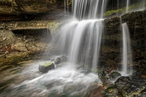 Oglebay Falls Splash Stock Photos