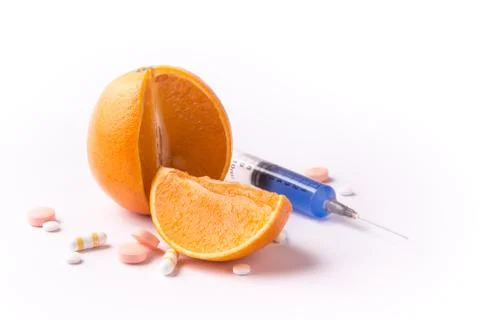 OGM orange fruit Stock Photos