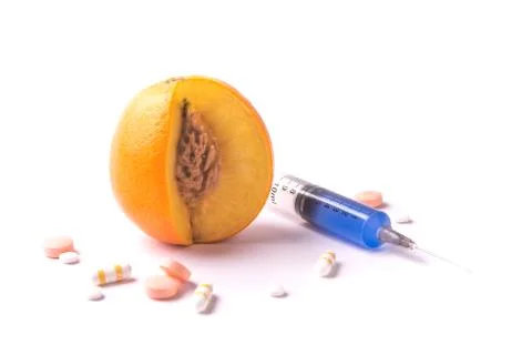 OGM orange fruit Stock Photos
