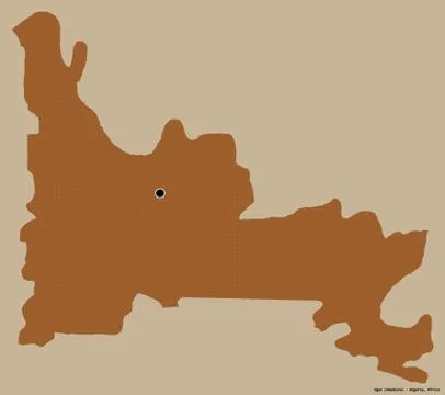 Ogun, state of Nigeria, on solid. Pattern Stock Illustration