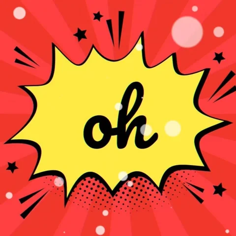 Oh Comic Bubble Vector Animation Stock Footage 259212552