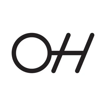 Oh initial letter vector logo Stock Illustration