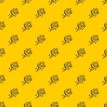 Oh, speech bubble pattern Stock Illustration