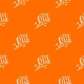 Oh, speech bubble pattern seamless Stock Illustration