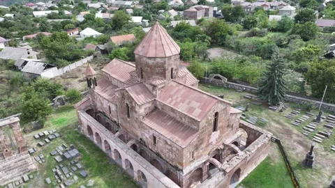 Ohanavank by Drone 3 Stockbeeldmateriaal 337193507
