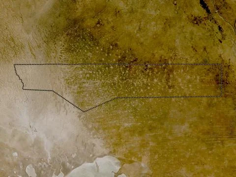 Ohangwena, Namibia. Low resolution satellite map Stock Illustration