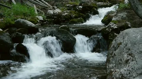 Ohanu Creek Waterfall Stock Footage 11374426