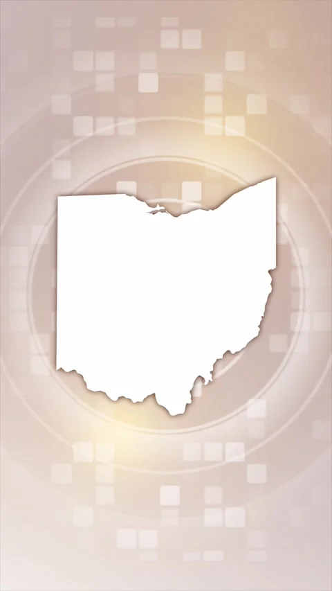 Ohio Animated Map Stock Footage 276082560