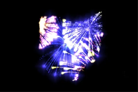 Ohio Fireworks Stock Footage 720139