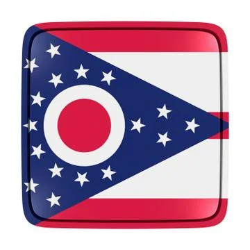 Ohio flag icon Stock Illustration