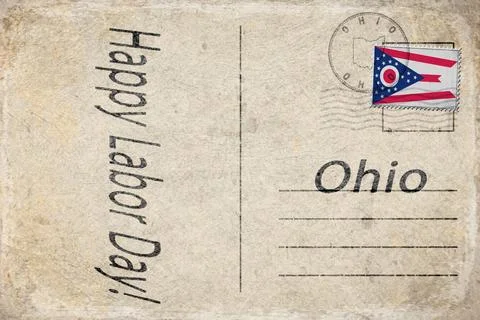 Ohio Labor Day Workers Parade Background イラスト素材