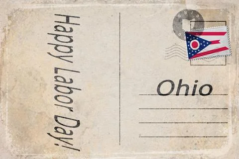 Ohio Labor Day Workers Parade Background イラスト素材