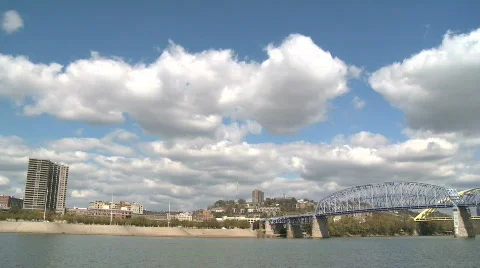 Ohio River Clouds Stock-Footage 504177